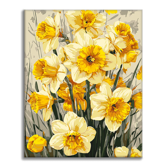 Jonquilles de printemps – Peinture par numéros