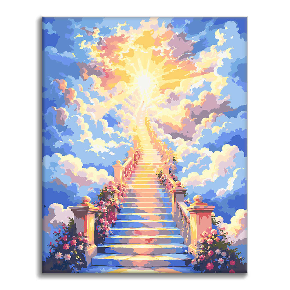 Escalier vers le ciel – Peinture par numéros