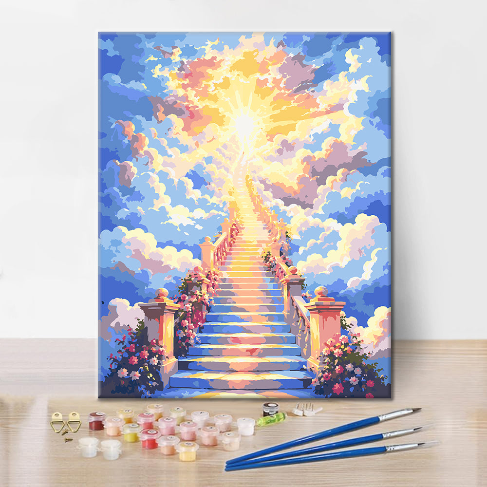 Escalier vers le ciel – Peinture par numéros