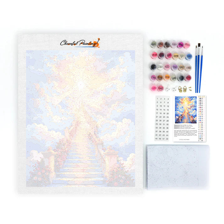 Escalier vers le ciel – Peinture par numéros