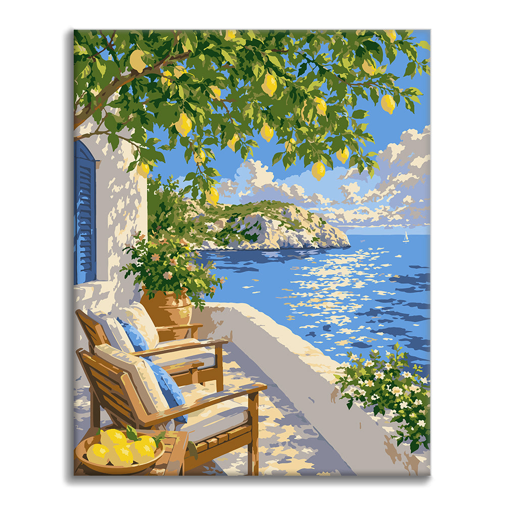 Méditerranée estivale – Peinture par numéros