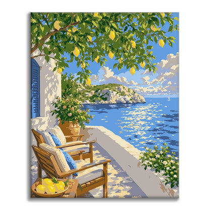 Méditerranée estivale – Peinture par numéros
