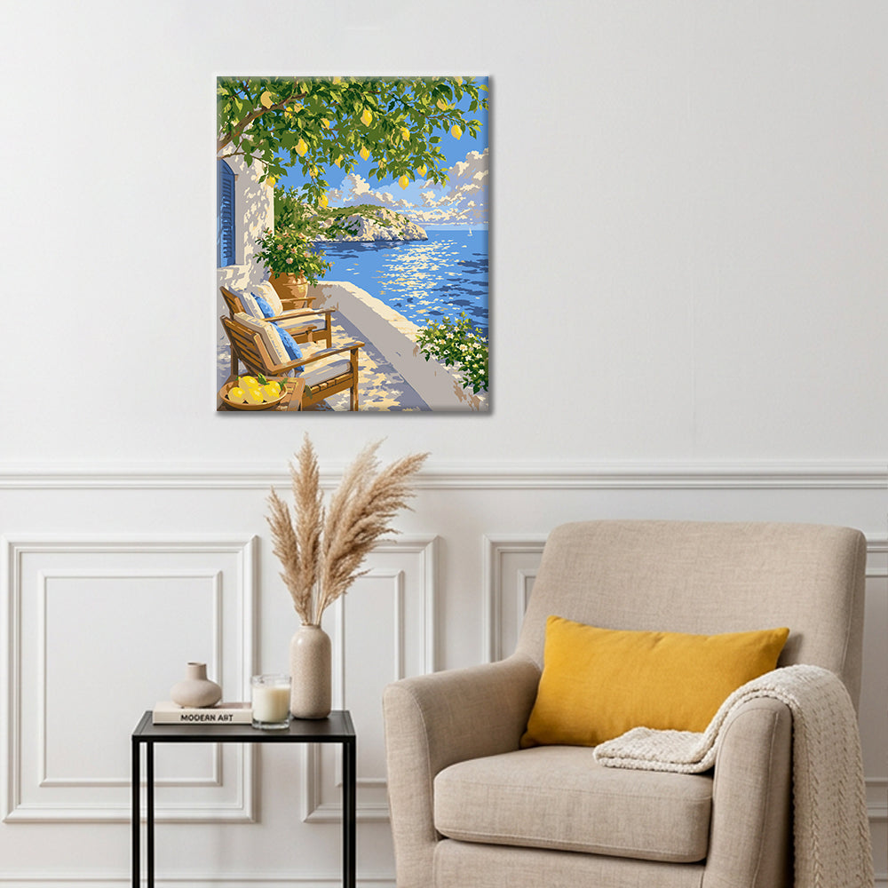 Méditerranée estivale – Peinture par numéros