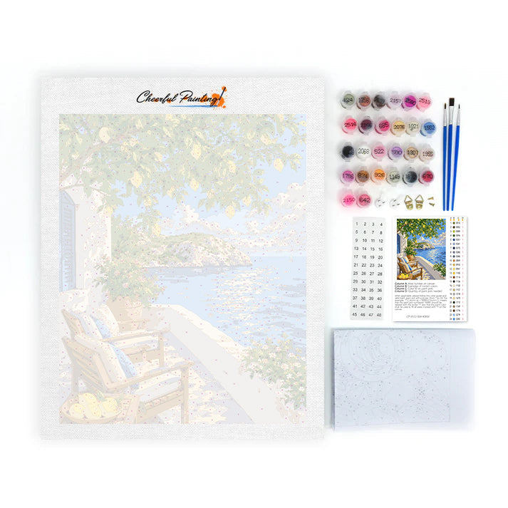 Méditerranée estivale – Peinture par numéros