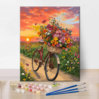 Balade au coucher du soleil – Peinture par numéros