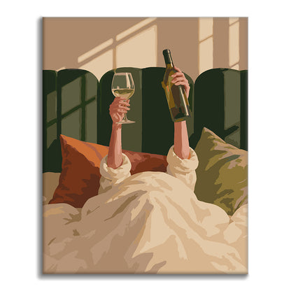 Un toast aux matins paisibles - Peinture par numéros
