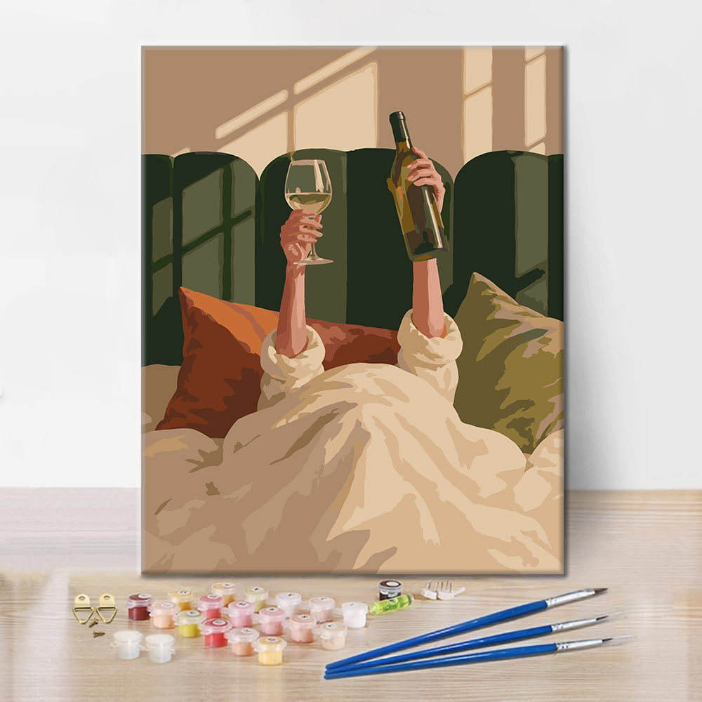 Un toast aux matins paisibles - Peinture par numéros