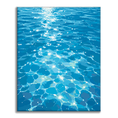 Éclat bleu - Peinture par numéros