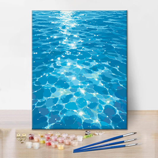 Éclat bleu - Peinture par numéros