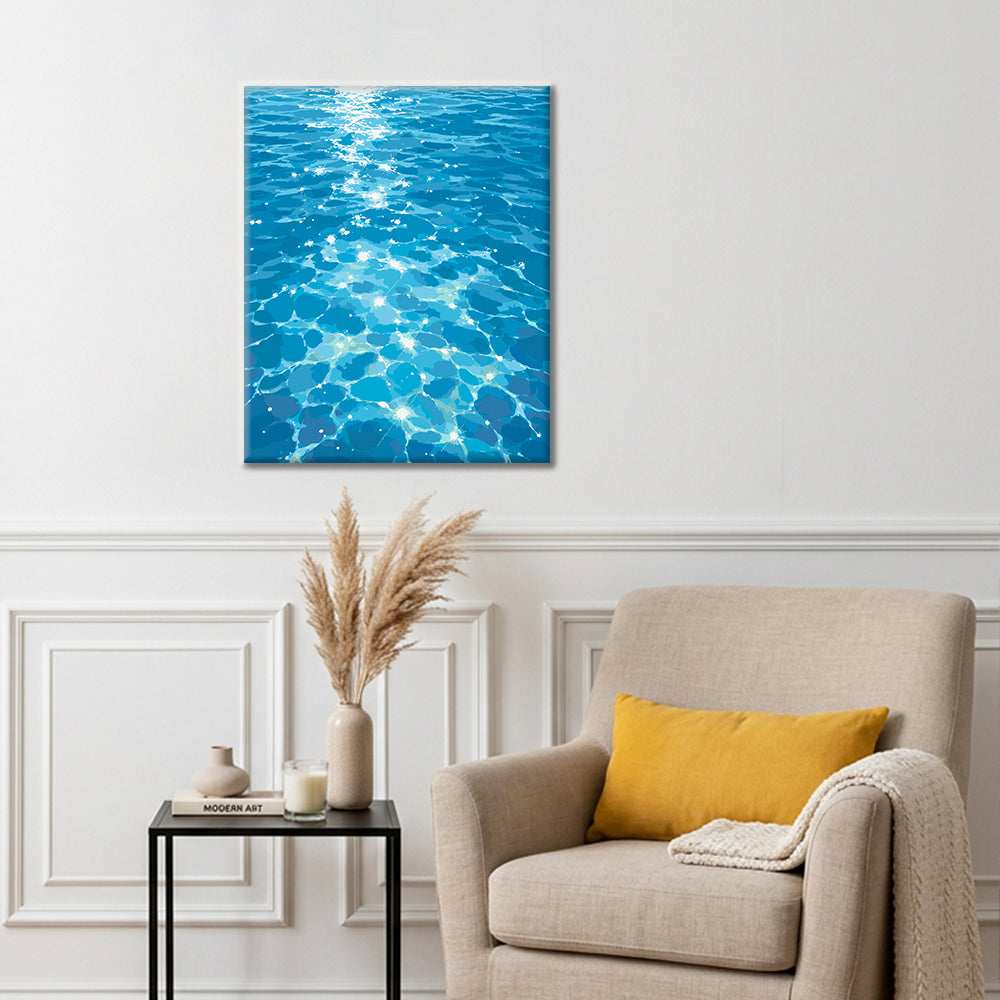 Éclat bleu - Peinture par numéros