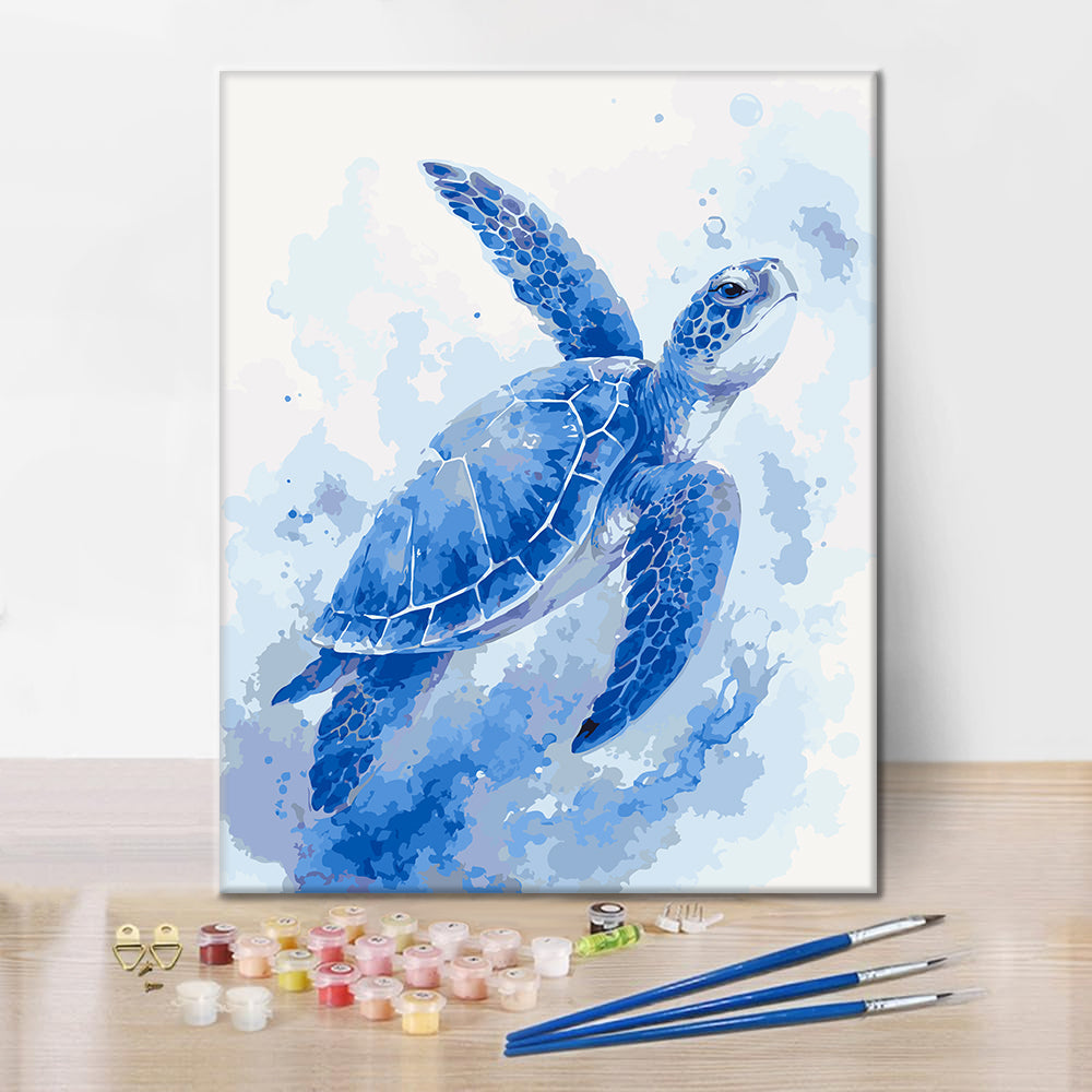 Blue Tide Guardian - Peinture par numéros