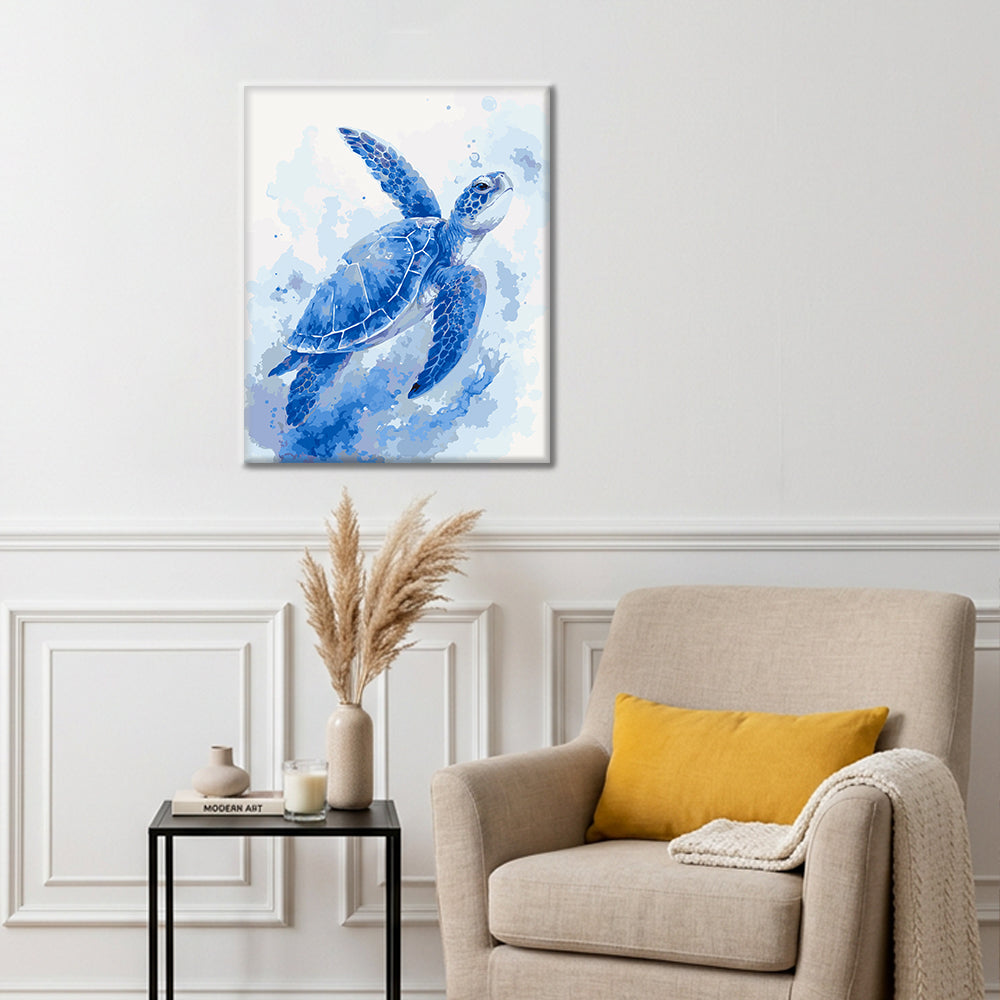 Blue Tide Guardian - Peinture par numéros