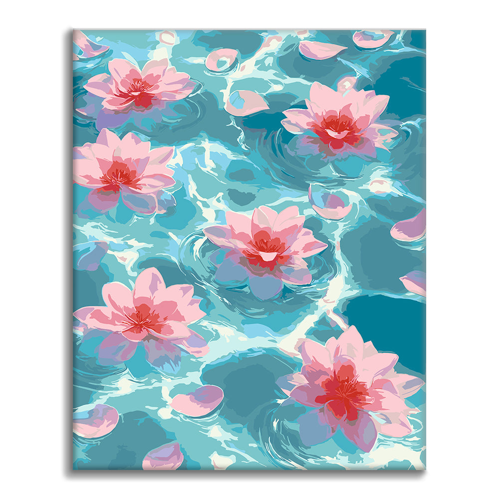 Lotus Glow - Peinture par numéros