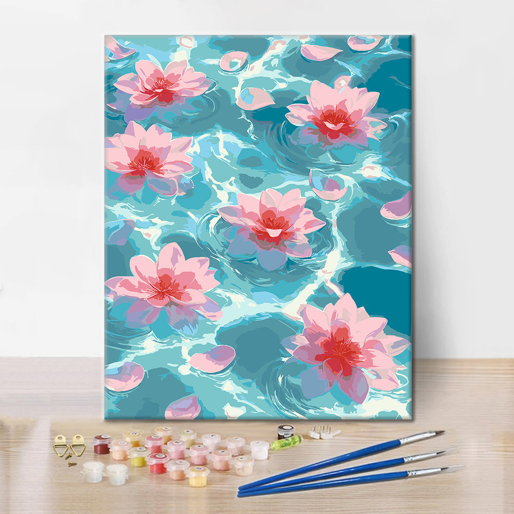 Lotus Glow - Peinture par numéros