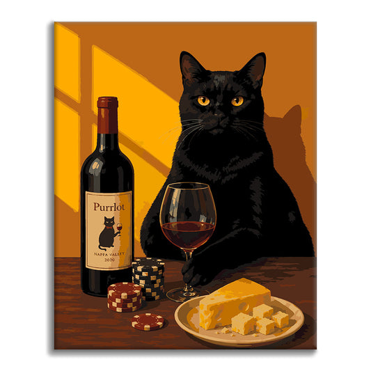 Sommelier de minuit - Peinture par numéros
