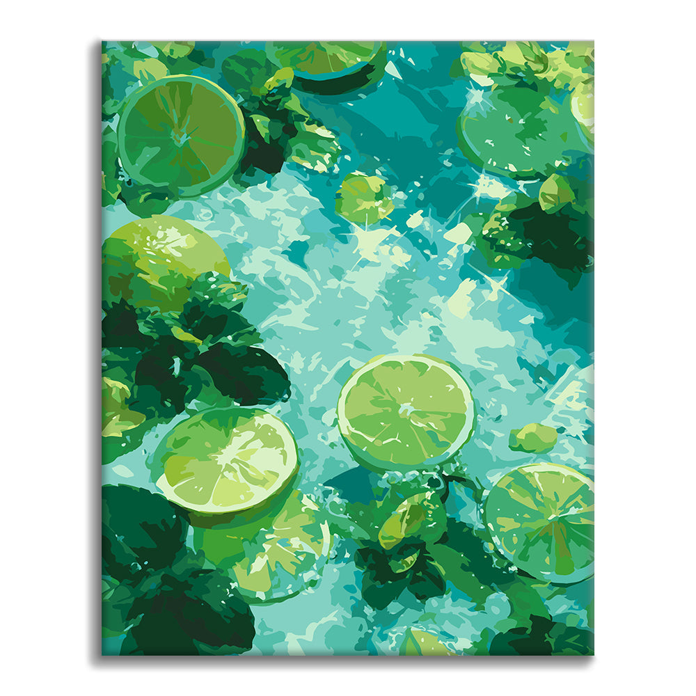 Citron vert menthe - Peinture par numéros