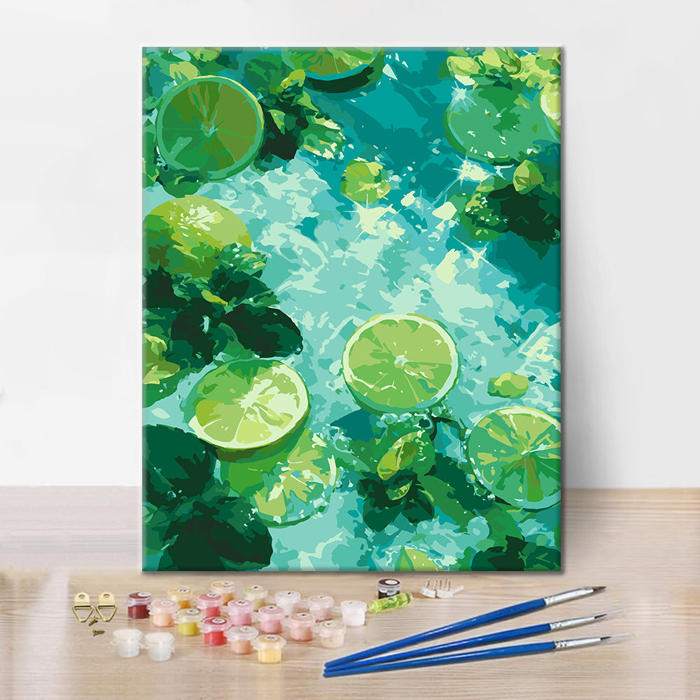 Citron vert menthe - Peinture par numéros