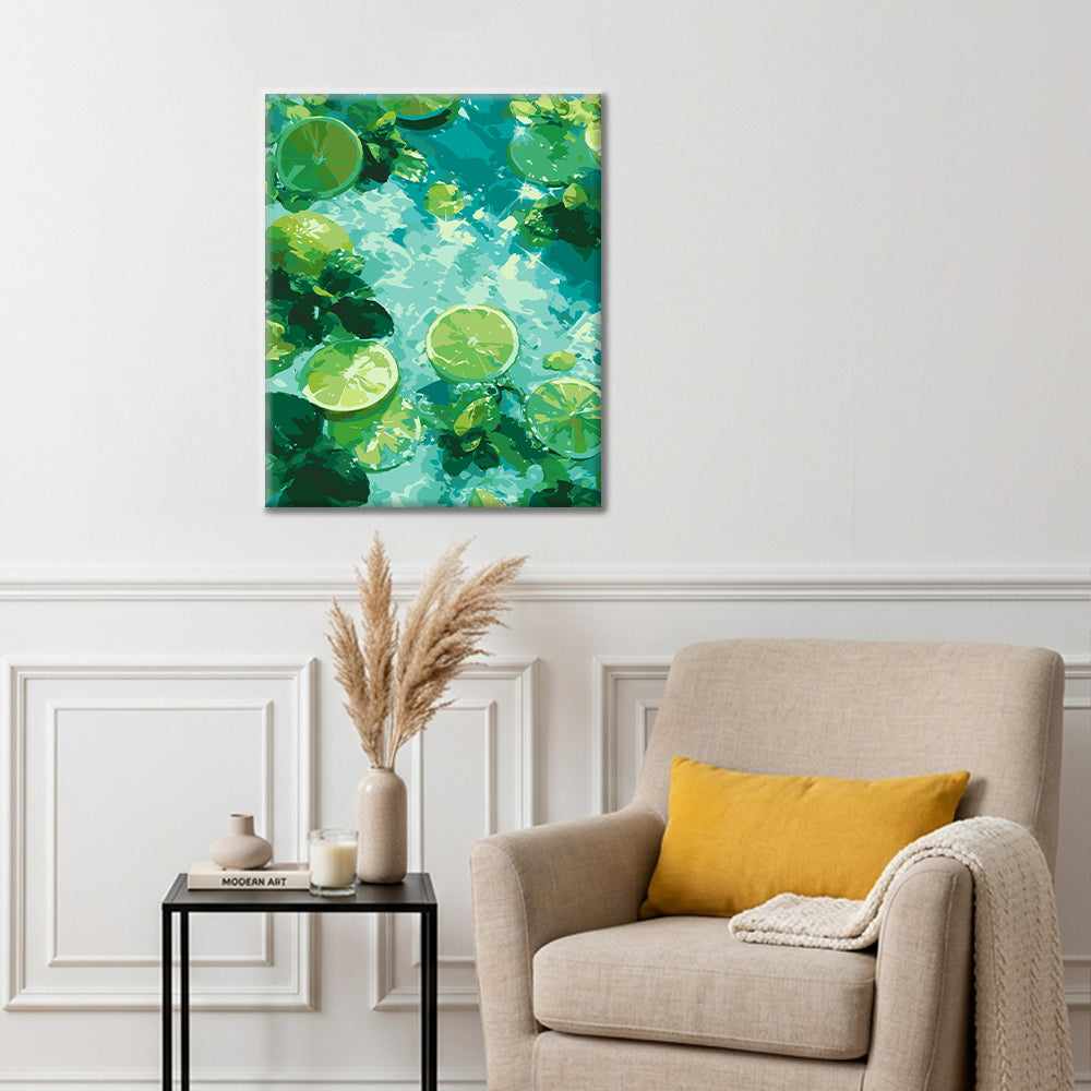 Citron vert menthe - Peinture par numéros