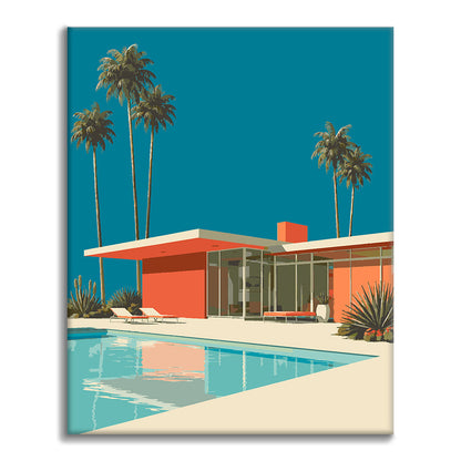 Retraite à Palm Springs - Peinture par numéros