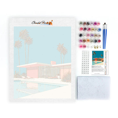 Retraite à Palm Springs - Peinture par numéros