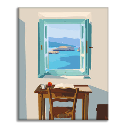Étude avec vue sur mer - Peinture par numéros