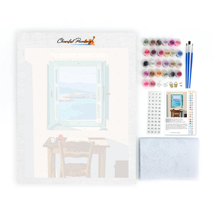Étude avec vue sur mer - Peinture par numéros