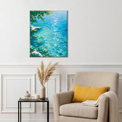Lumière du soleil sur la mer - Peinture par numéros