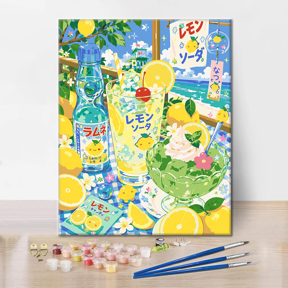 Rêve de citron ensoleillé - Peinture par numéros