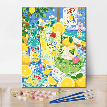 Rêve de citron ensoleillé - Peinture par numéros