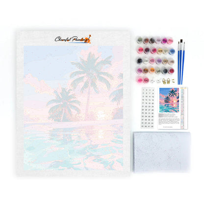 Reflets du coucher de soleil - Peinture par numéros