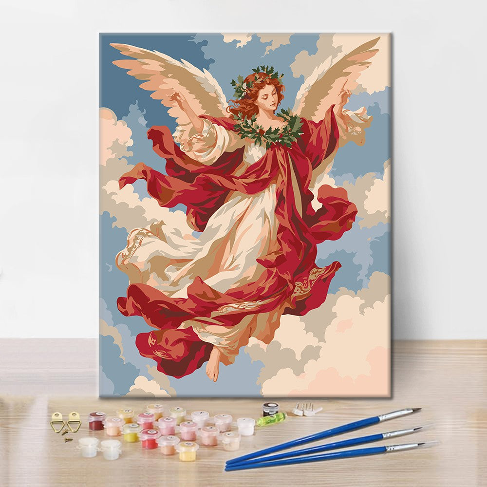 Ange dans les nuages – Peinture par numéros