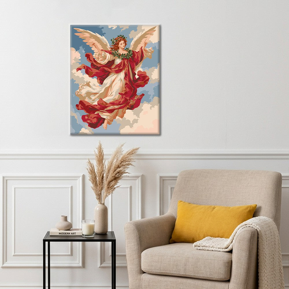 Ange dans les nuages – Peinture par numéros