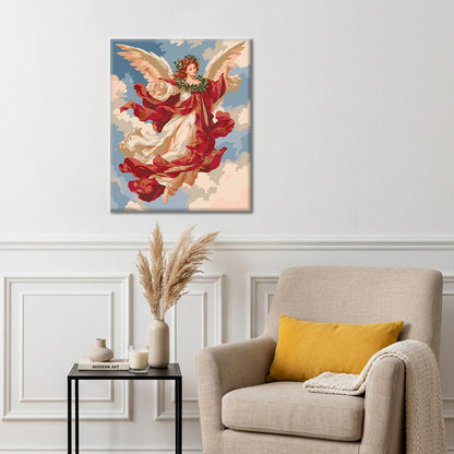 Ange dans les nuages – Peinture par numéros