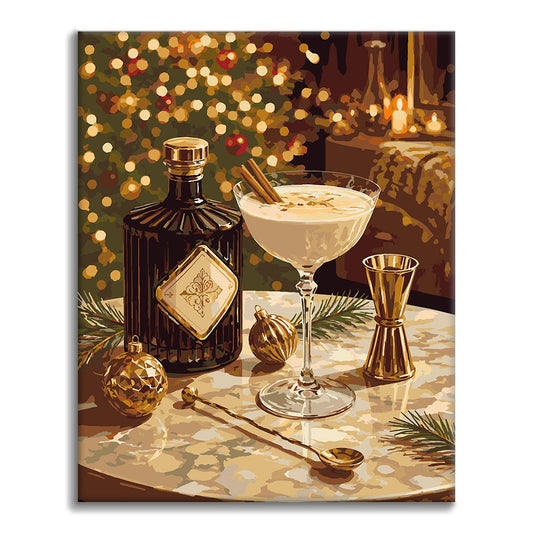 Cocktail de fête élégant – Peinture par numéros