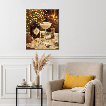 Cocktail de fête élégant – Peinture par numéros