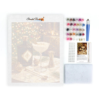Cocktail de fête élégant – Peinture par numéros