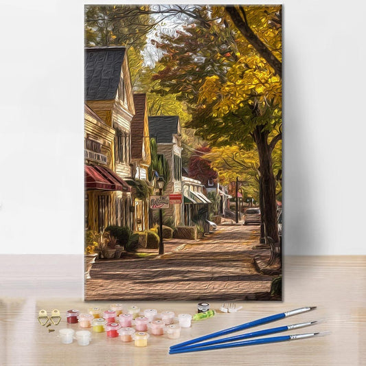 Rues de la ville – Peinture par numéros