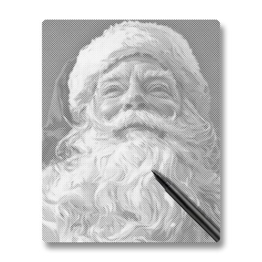 Le gentil Père Noël - Peinture à Points