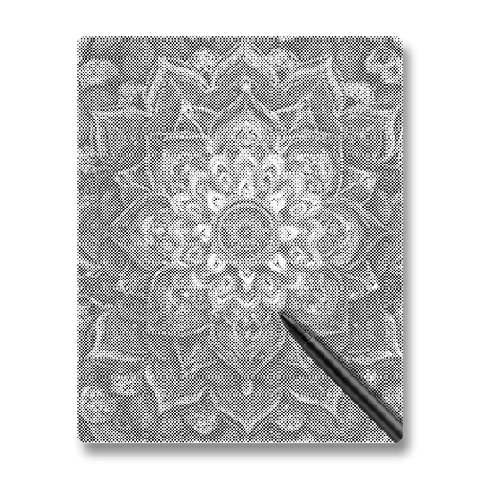 Mandala Fleur Arc-en-ciel - Peinture à Points