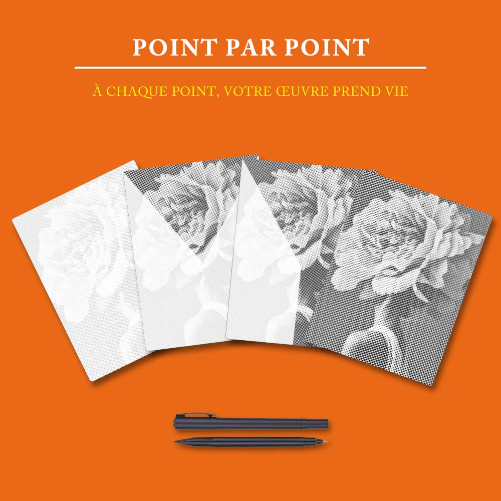Fleur de femme - Peinture à Points