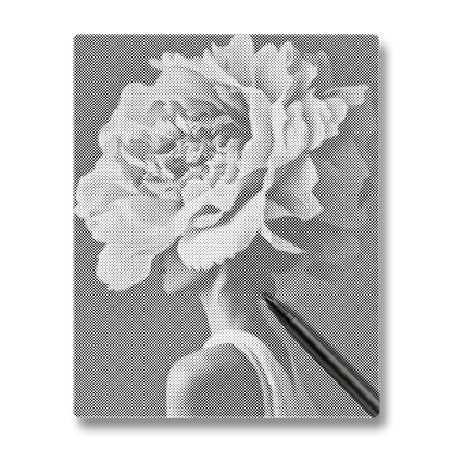 Fleur de femme - Peinture à Points