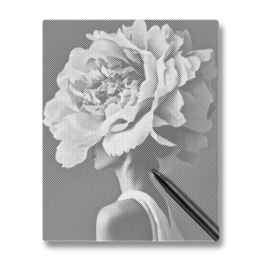 Fleur de femme - Peinture à Points