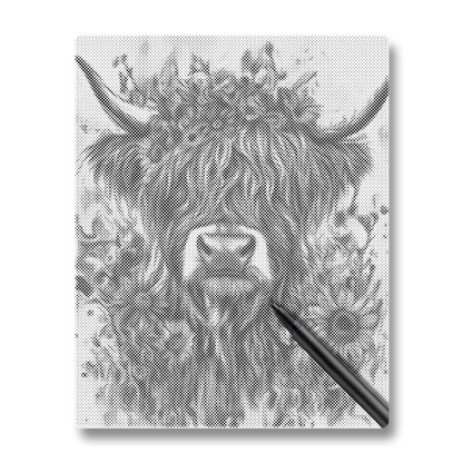 Bovins des Highlands - Peinture à Points