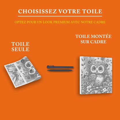 Bébé hibou tout doux et mignon - Peinture à Points