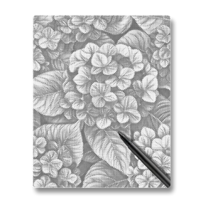 Hortensias En Groupes - Peinture à Points