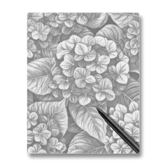 Hortensias En Groupes - Peinture à Points