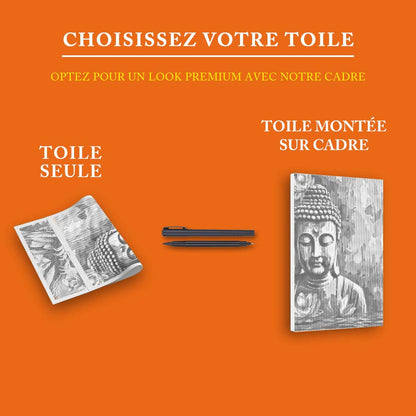 Bouddha avec fleur - Peinture à Points
