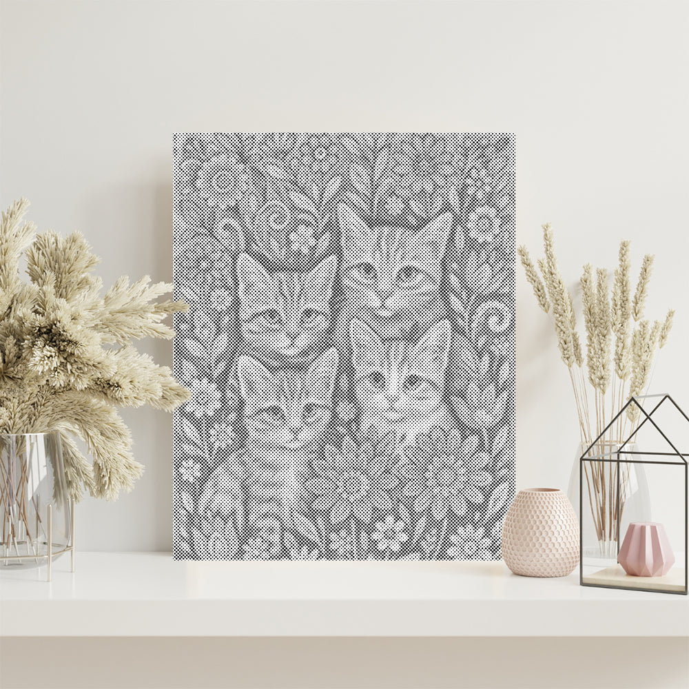 Chats de Bohême - Peinture à points