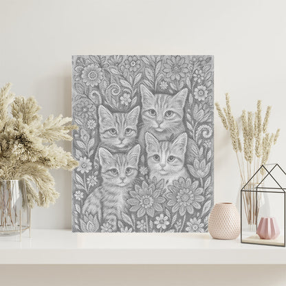 Chats de Bohême - Peinture à points