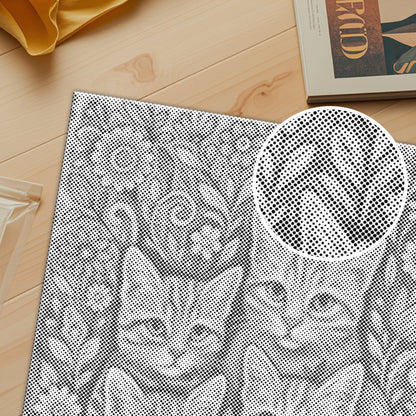 Chats de Bohême - Peinture à points